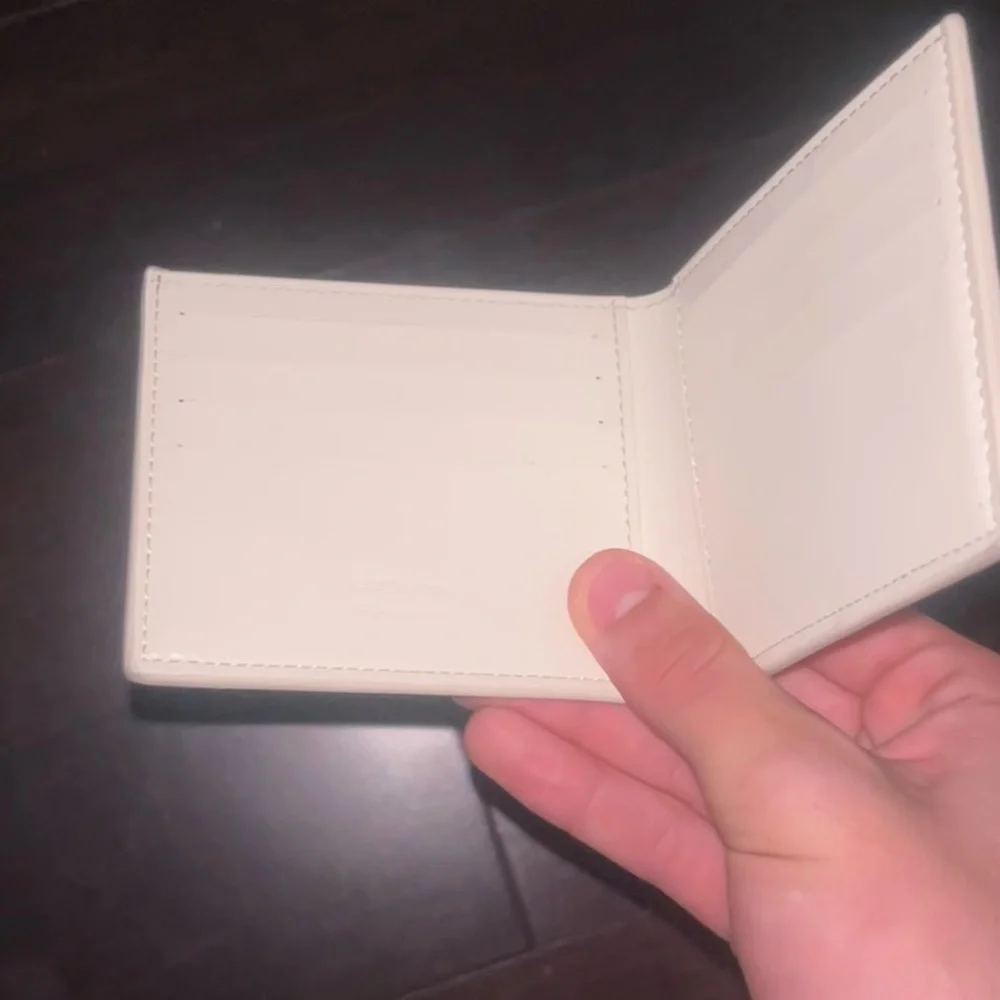 Goyard wallet white with recipt and original box